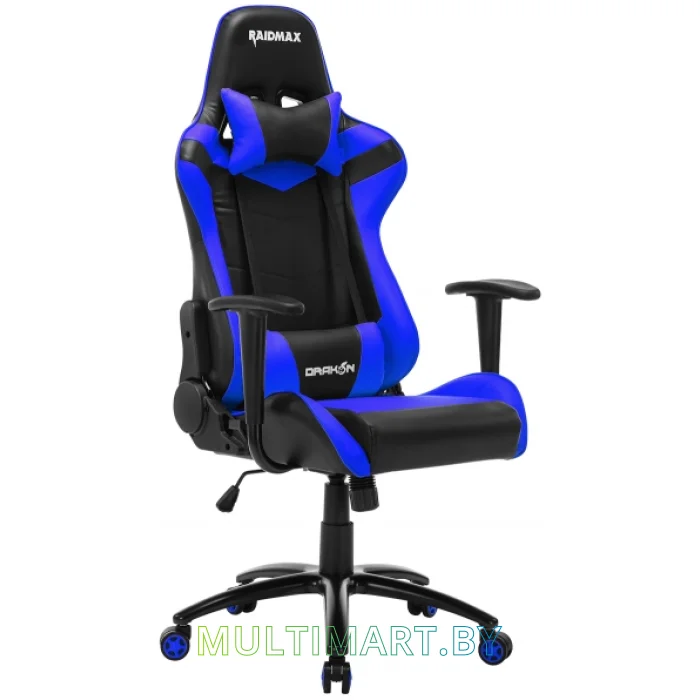 Кресло компьютерное Raidmax DK606RU (черный/синий)